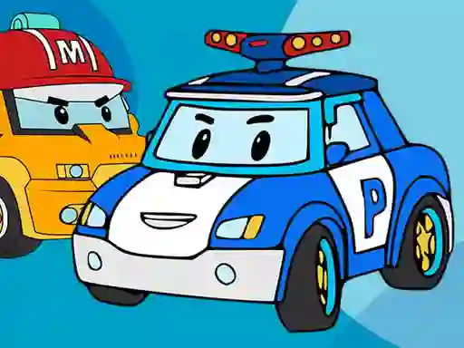 Trò chơi Robocar Coloring Book trực tuyến