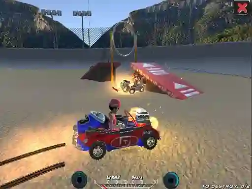 Trò chơi Demolition Cartoon Car Crash Derby trực tuyến