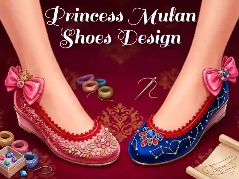 Trò chơi Princess Mulan Shoes Design trực tuyến