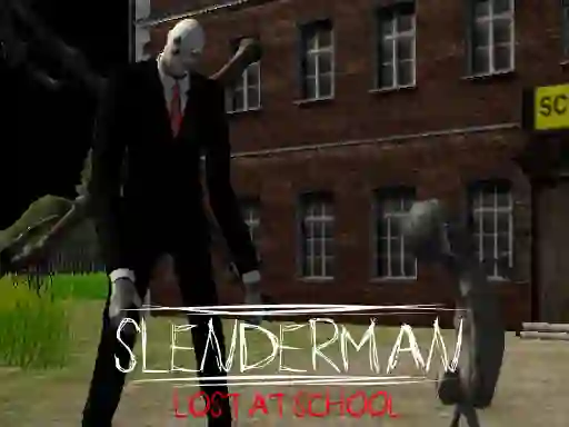 Trò chơi Slenderman Lost at School trực tuyến