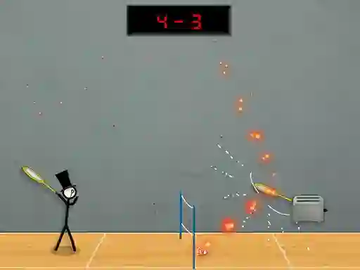 Trò chơi Stick Figure Badminton 3 trực tuyến