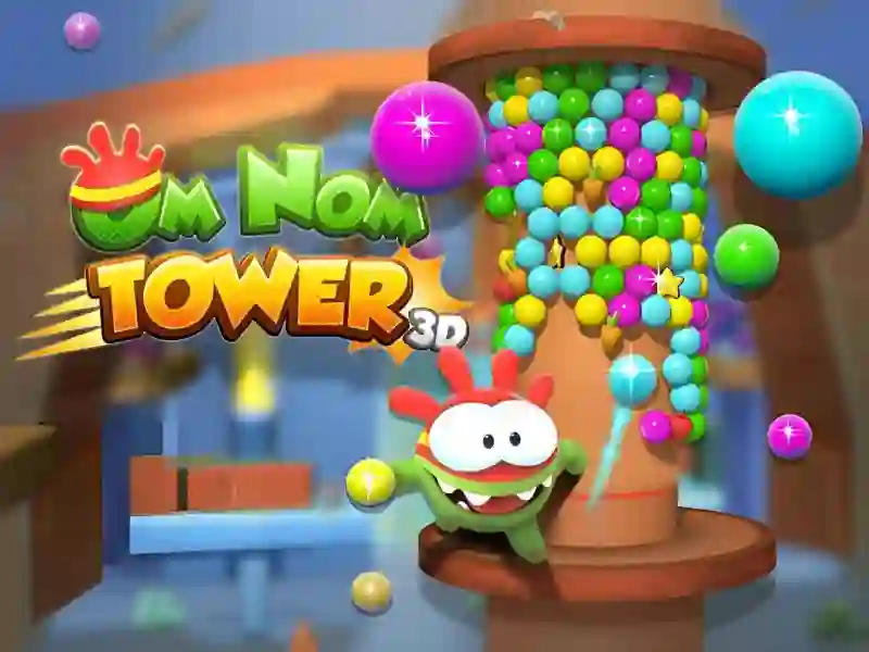 Trò chơi Om Nom Tower 3D trực tuyến