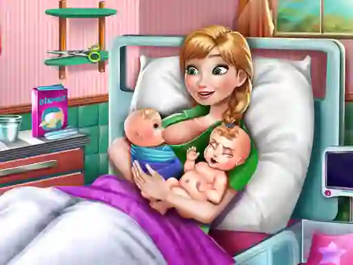 Trò chơi Ice Princess Twins Birth trực tuyến