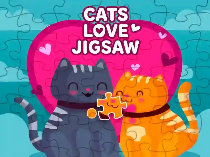 Trò chơi Cats love jigsaw trực tuyến