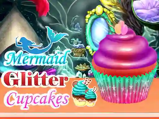 Trò chơi Mermaid Glitter Cupcakes trực tuyến
