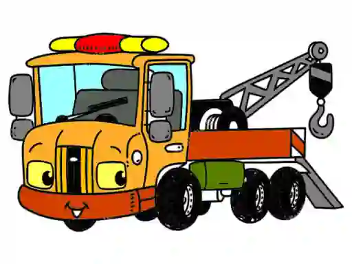Trò chơi Tow Trucks Coloring trực tuyến