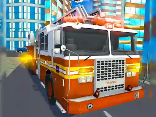Trò chơi Fire City Truck Rescue Driving Simulator trực tuyến