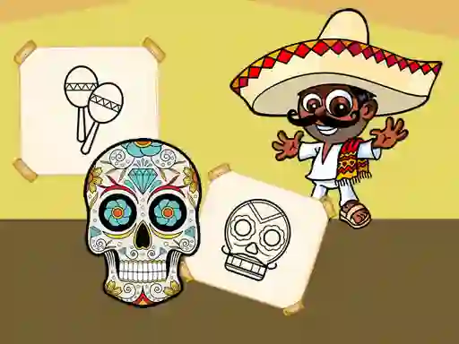 Trò chơi Crazy Mexican Coloring trực tuyến