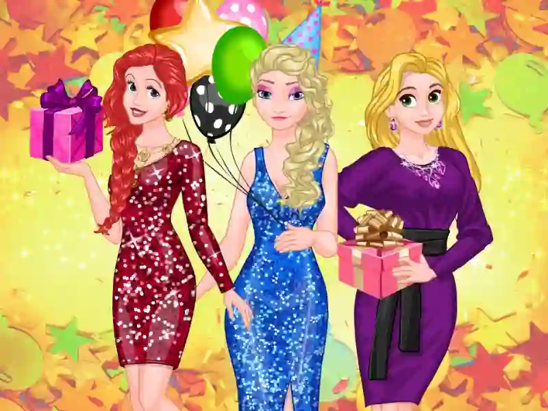 Trò chơi Frosty Princess Party Surprise trực tuyến