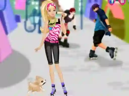 Trò chơi Barbie on roller skates trực tuyến