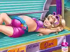 Trò chơi Pregnant Princess Tanning Solarium trực tuyến