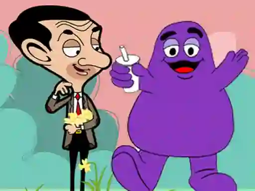 Trò chơi When Mr Bean meet Grimace trực tuyến