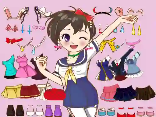 Trò chơi Anime Dress Up Mania trực tuyến