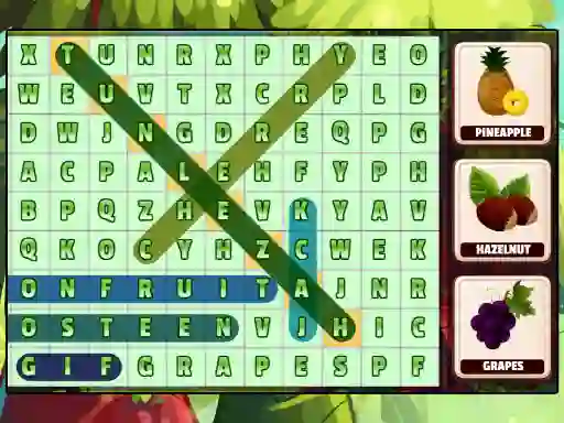 Trò chơi Word Search Fruits trực tuyến