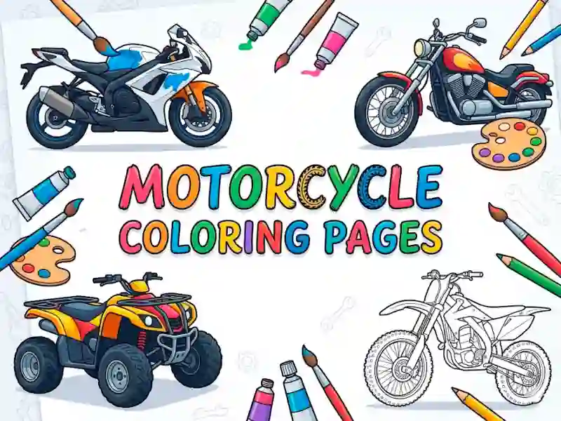Trò chơi Motorcycle Coloring Pages trực tuyến