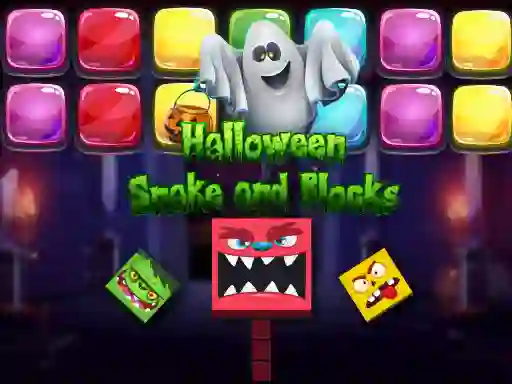 Trò chơi Halloween Snake and Blocks trực tuyến