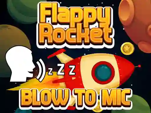 Trò chơi Flappy Rocket With Blowing trực tuyến