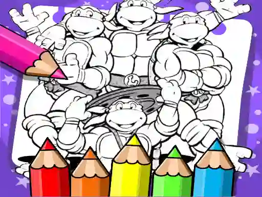 Trò chơi Ninja Turtle Coloring Book trực tuyến