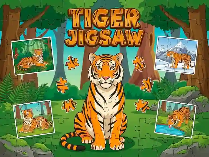 Trò chơi Tiger Jigsaw trực tuyến
