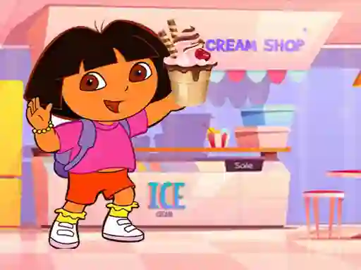 Trò chơi Ice Cream Maker With Dora trực tuyến