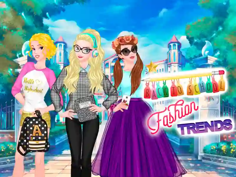Trò chơi Back To School Fashion Trends trực tuyến