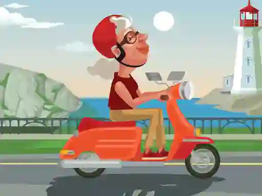 Trò chơi City Scooter Ride Coloring trực tuyến