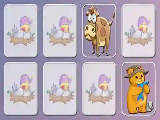 Trò chơi Animals Cards Match memory game trực tuyến