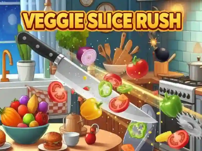 Trò chơi Veggie Slice Rush trực tuyến
