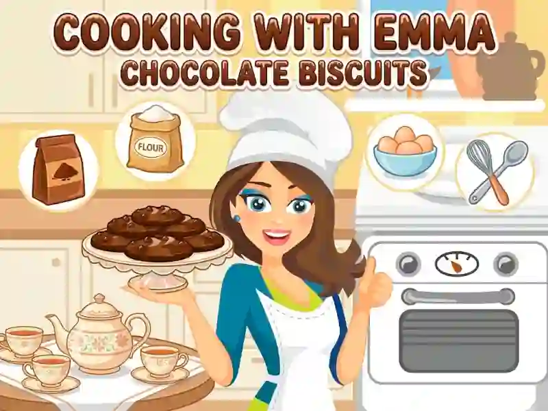 Trò chơi Cooking with Emma Chocolate Biscuits trực tuyến