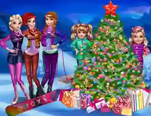 Trò chơi Princesses Christmas tree trực tuyến