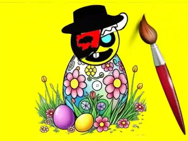 Trò chơi Sprunki Easter Coloring trực tuyến