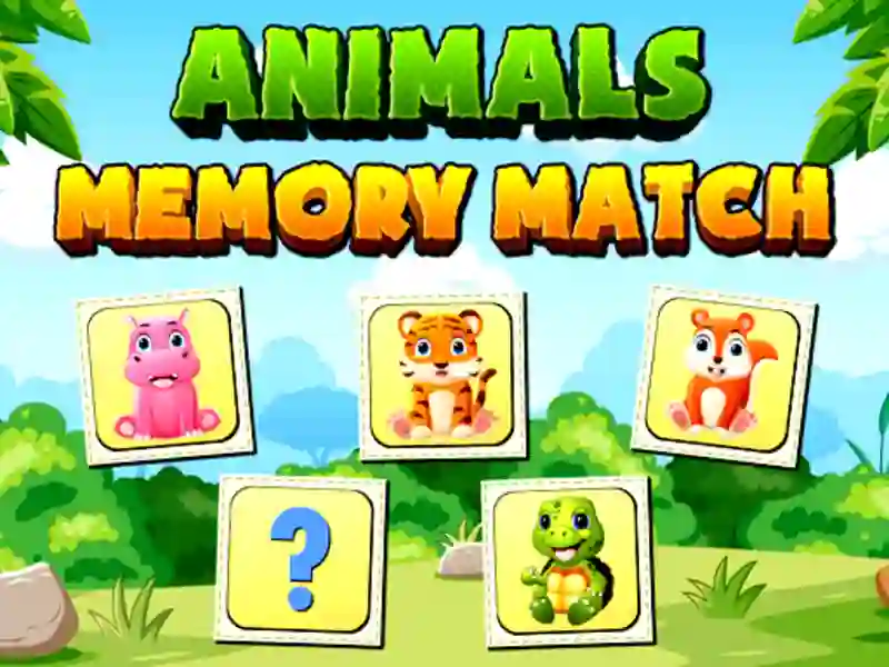 Trò chơi Animals Memory Match trực tuyến