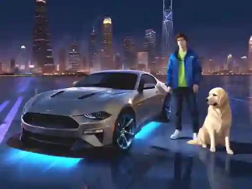 Trò chơi Mustang City Driver trực tuyến