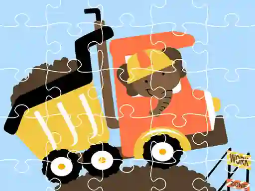 Trò chơi Dumper Trucks Jigsaw trực tuyến