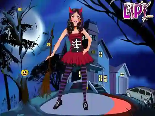 Trò chơi Halloween Doll Party Fashion trực tuyến