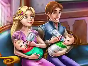 Trò chơi Rapunzel Twins Family Day trực tuyến