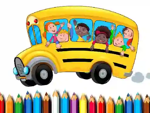 Trò chơi School Bus Coloring Book trực tuyến