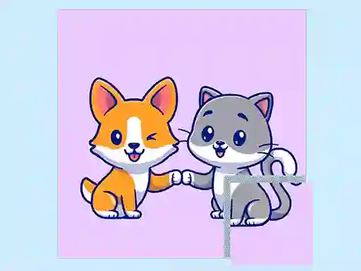 Trò chơi Cats and Dogs Puzzle trực tuyến