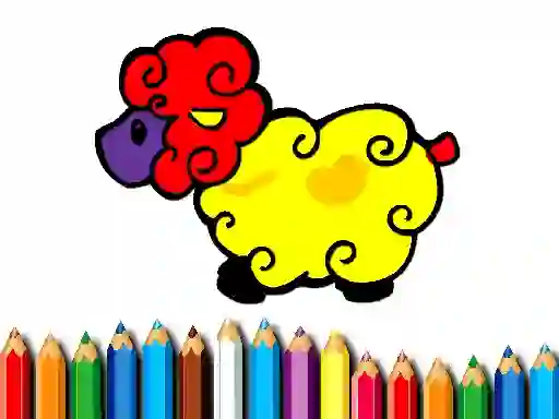 Trò chơi Baby Sheep Coloring trực tuyến