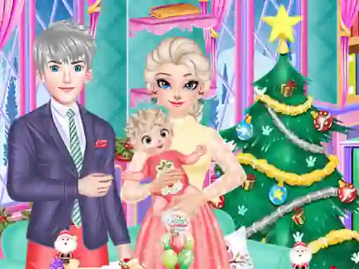 Trò chơi Frozen Family Christmas Preparation trực tuyến