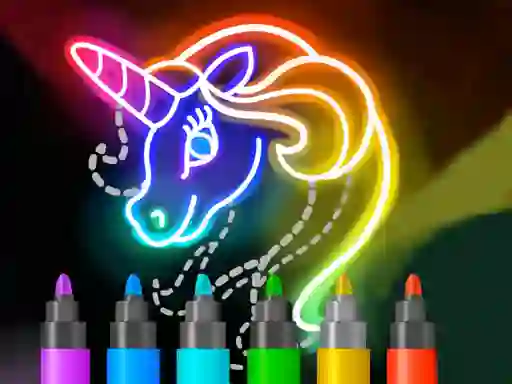 Trò chơi Learn to Draw Glow Cartoon trực tuyến