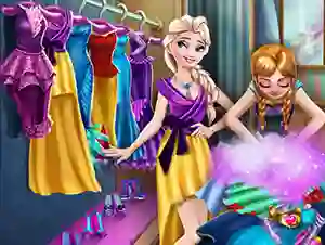 Trò chơi Ice Kingdom Wardrobe Cleaning trực tuyến