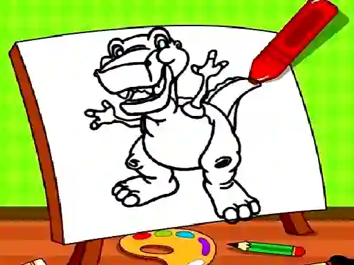 Trò chơi Easy Kids Coloring Dinosaur trực tuyến