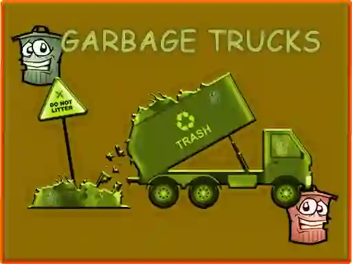 Trò chơi Garbage Trucks Hidden Trash Can trực tuyến