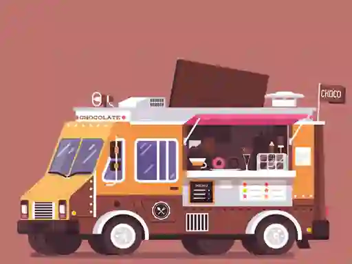 Trò chơi Food and Drink Trucks Memory trực tuyến