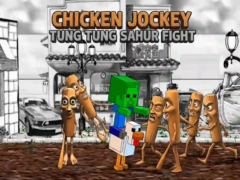 Trò chơi Chicken Jockey Tung Tung Sahur Fight trực tuyến