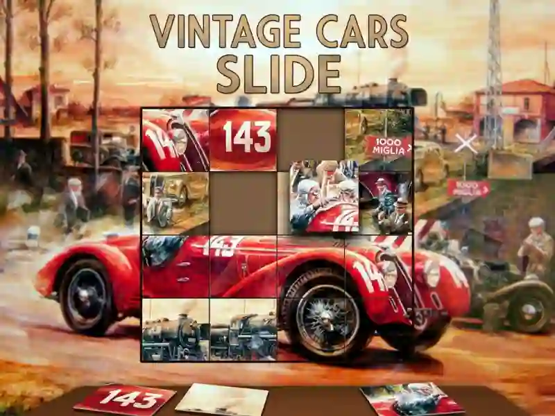 Trò chơi Vintage Cars Slide trực tuyến