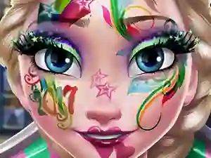 Trò chơi Elsa New Year Makeup trực tuyến