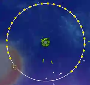 Trò chơi Orbit Avoider trực tuyến