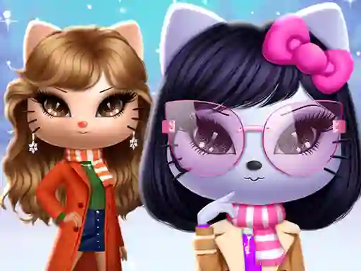 Trò chơi Kitty Squad Winter Dress Up trực tuyến